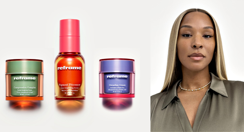 Savannah James and her new skincare brand, Reframe.
